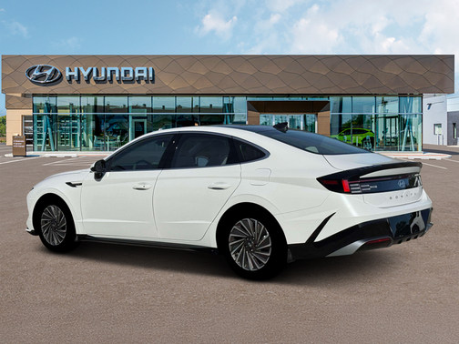 White 2026 Hyundai SONATA Hybrid SEL