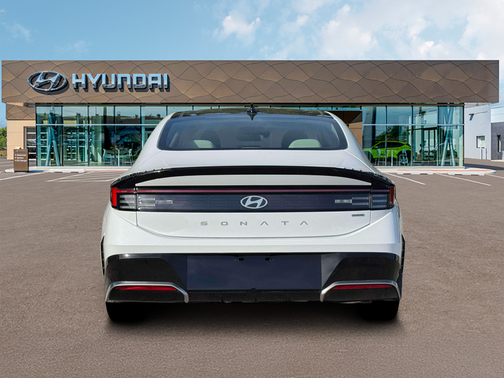 White 2026 Hyundai SONATA Hybrid SEL