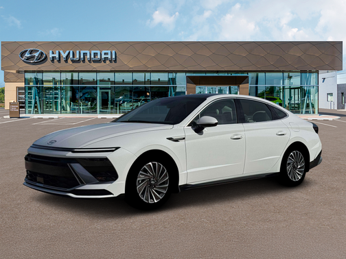 White 2026 Hyundai SONATA Hybrid SEL
