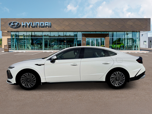 White 2026 Hyundai SONATA Hybrid SEL