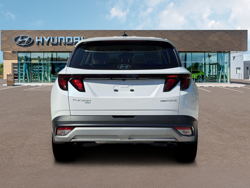 White 2026 Hyundai TUCSON Hybrid Blue