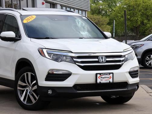 White Diamond Pearl 2018 Honda Pilot Elite
