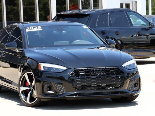 Mythos Black Metallic 2023 Audi A5 Sportback 45 S Line Premium Plus