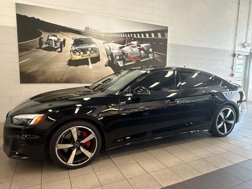 Mythos Black Metallic 2023 Audi A5 Sportback 45 S Line Premium Plus