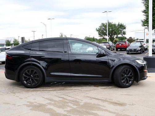 Solid Black 2022 Tesla Model X Plaid Tri Motor All-Wheel Drive