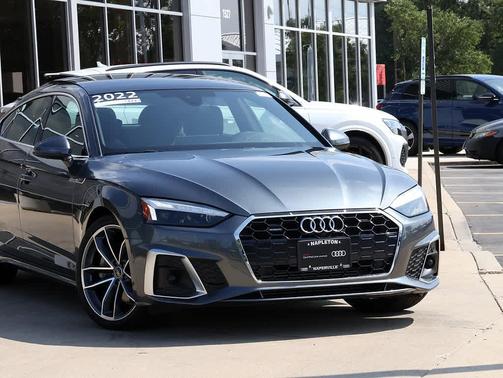 Daytona Gray Metallic 2022 Audi A5 Sportback 45 S Line Premium Plus