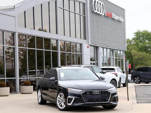 Mythos Black Metallic 2023 Audi A4 45 S line Premium Plus