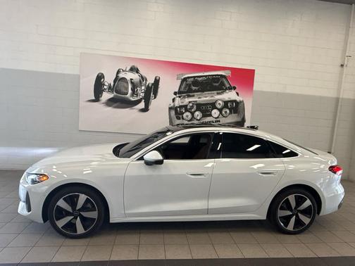Glacier White Metallic 2025 Audi A5 Premium Plus TFSI quattro S tronic