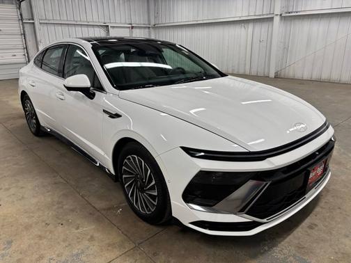 White 2025 Hyundai SONATA Hybrid Limited
