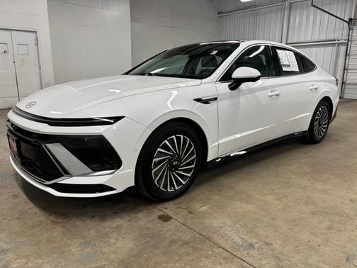 White 2025 Hyundai SONATA Hybrid Limited