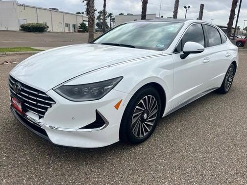 White 2023 Hyundai SONATA Hybrid Limited