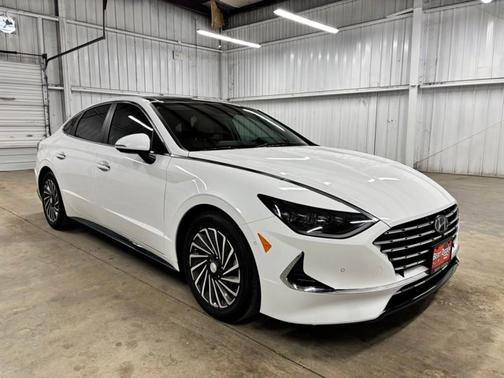 White 2023 Hyundai SONATA Hybrid Limited