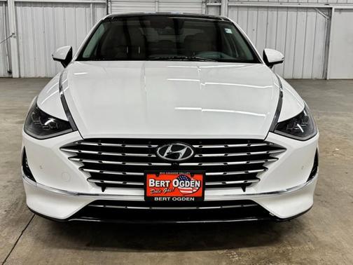 White 2023 Hyundai SONATA Hybrid Limited