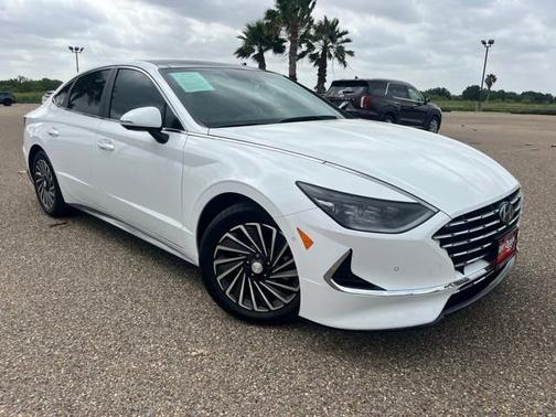 White 2023 Hyundai SONATA Hybrid Limited