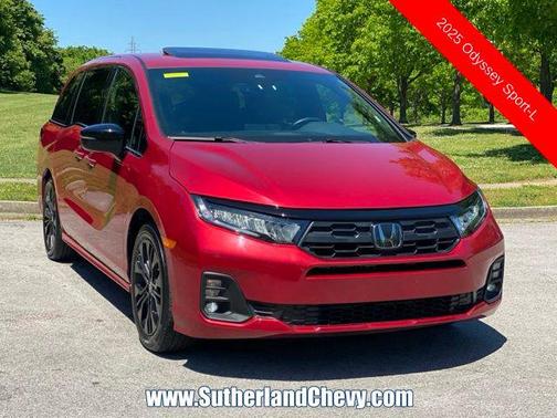 Radiant Red Metallic II 2025 Honda Odyssey Sport-L