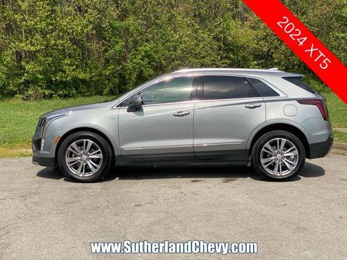 Argent Silver Metallic 2024 Cadillac XT5 Premium Luxury