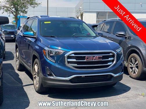 Blue Emerald Metallic 2021 GMC Terrain SLT