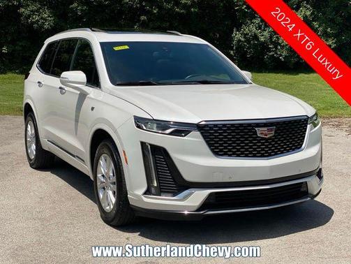 Crystal White Tricoat 2024 Cadillac XT6 Luxury FWD
