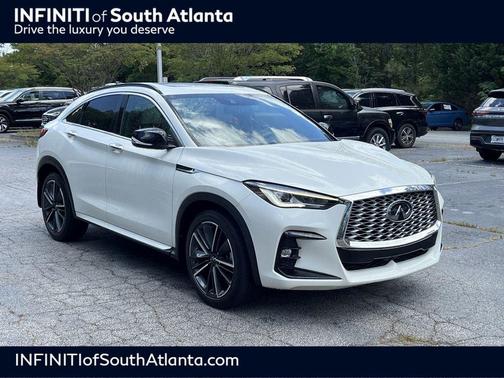 Majestic White 2023 INFINITI QX55 LUXE