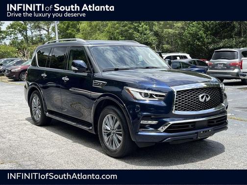 Hermosa Blue 2021 INFINITI QX80 Luxe