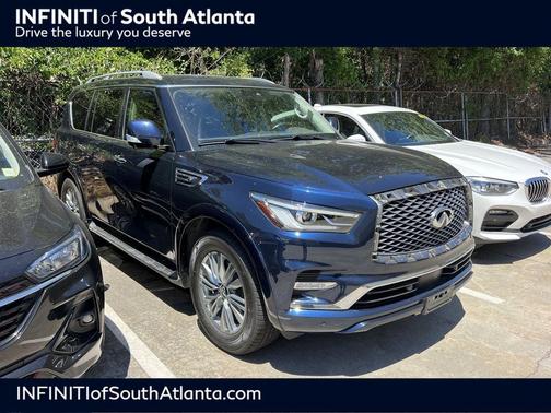 Hermosa Blue 2021 INFINITI QX80 Luxe