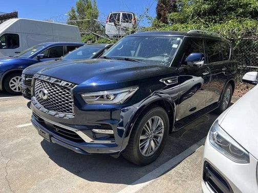 Hermosa Blue 2021 INFINITI QX80 Luxe