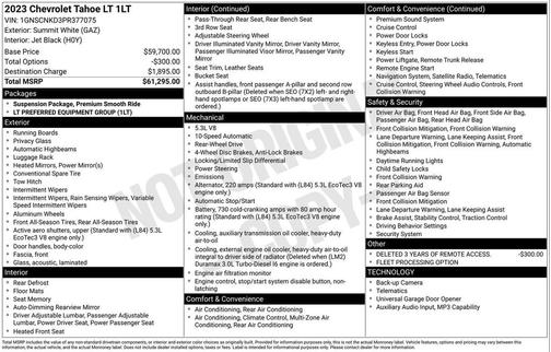 2023 Chevrolet Tahoe LT