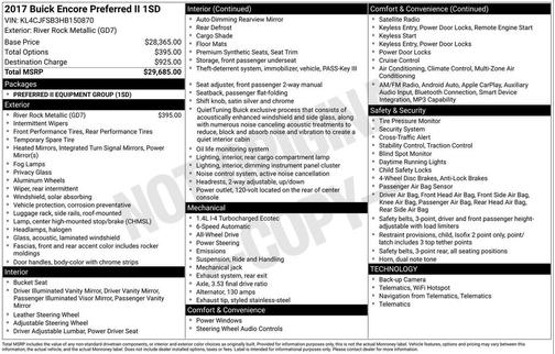 River Rock Metallic 2017 Buick Encore Preferred II