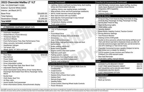 2022 Chevrolet Malibu FWD LT