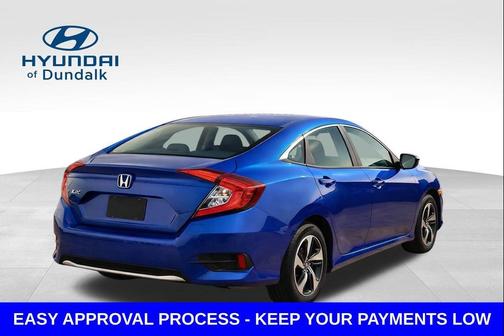 Blue 2021 Honda Civic LX