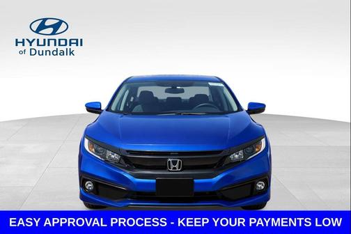 Blue 2021 Honda Civic LX