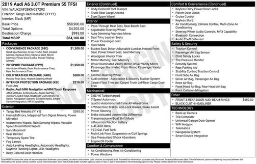 2019 Audi A6 55 Premium