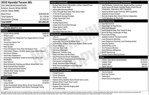 2022 Hyundai TUCSON SEL