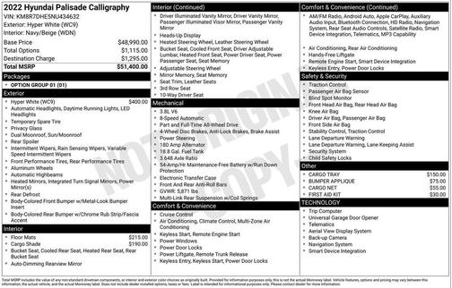 2022 Hyundai PALISADE Calligraphy