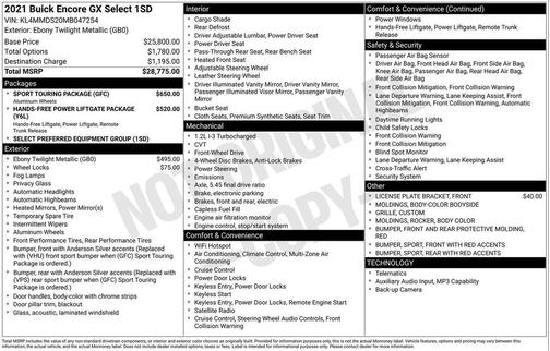 2021 Buick Encore GX Select