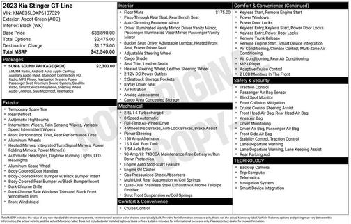 2023 Kia Stinger GT-Line