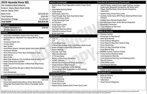 2023 Hyundai KONA SEL