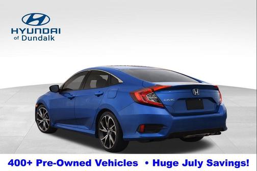 Aegean Blue Metallic 2019 Honda Civic Sport