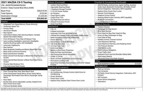 2021 Mazda CX-5 Touring