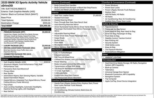 2020 BMW X3 xDrive30i