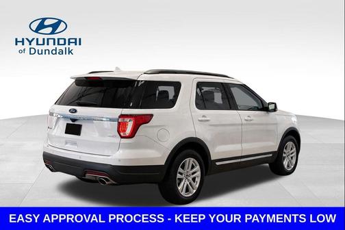 White Platinum Metallic Tri-Coat 2019 Ford Explorer XLT