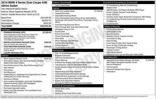 2016 BMW 428 Gran Coupe i xDrive