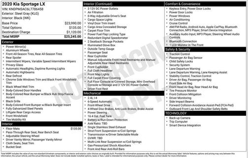 2020 Kia Sportage LX