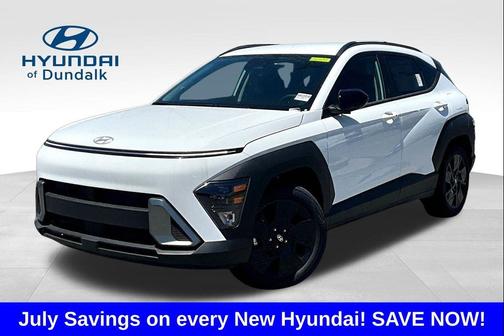 Atlas White 2026 Hyundai KONA SEL Sport