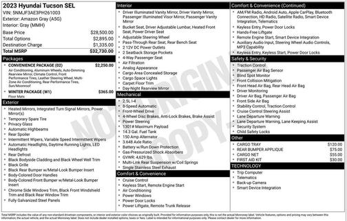Amazon Gray 2023 Hyundai TUCSON SEL