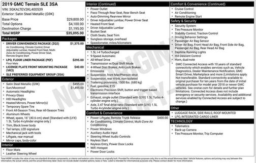 2019 GMC Terrain SLE