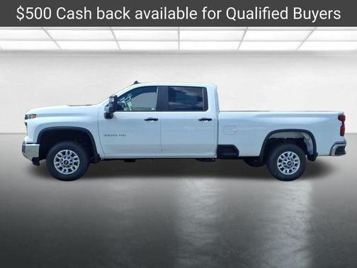 Summit White 2026 Chevrolet Silverado 2500 Crew Cab, Long Bed, WT, RWD