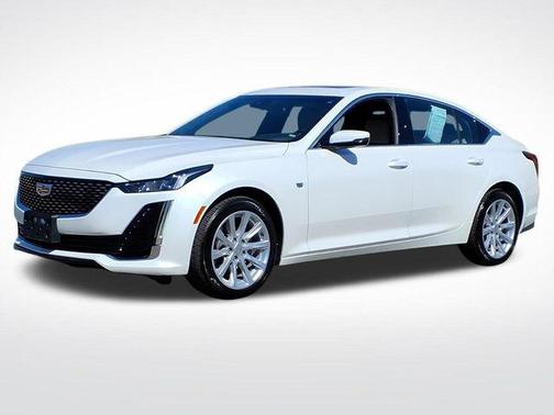 Crystal White Tricoat 2023 Cadillac CT5 Luxury