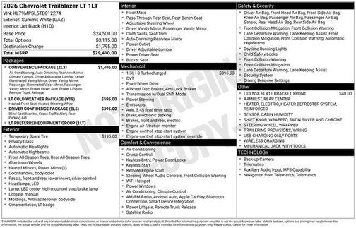 2026 Chevrolet Trailblazer LT