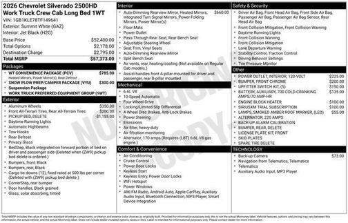 2026 Chevrolet Silverado 2500 WT